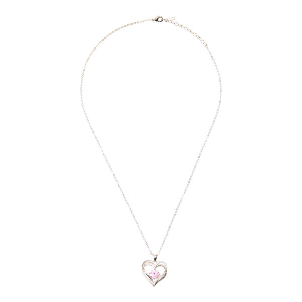 Swarovski Silverplated 'I Love You' Ketting - Afbeelding 3
