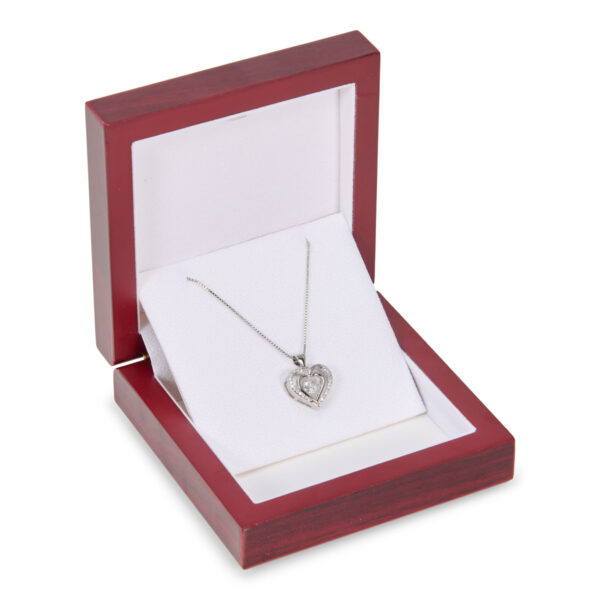 Swarovski Silverplated Hart Ketting - Afbeelding 3