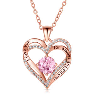 Rose Gold I love You Hart Ketting - Juwelium